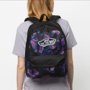 vans drip floral backpack